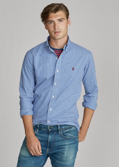 Camisa Polo Ralph Lauren Custom Fit Gingham Homem 47689-FDAE